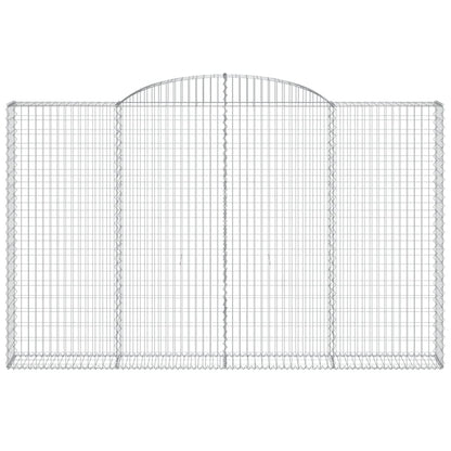 Cestos gabião arqueados 20 pcs 300x30x180/200 ferro galvanizado