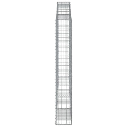 Cestos gabião arqueados 13 pcs 300x30x200/220 ferro galvanizado