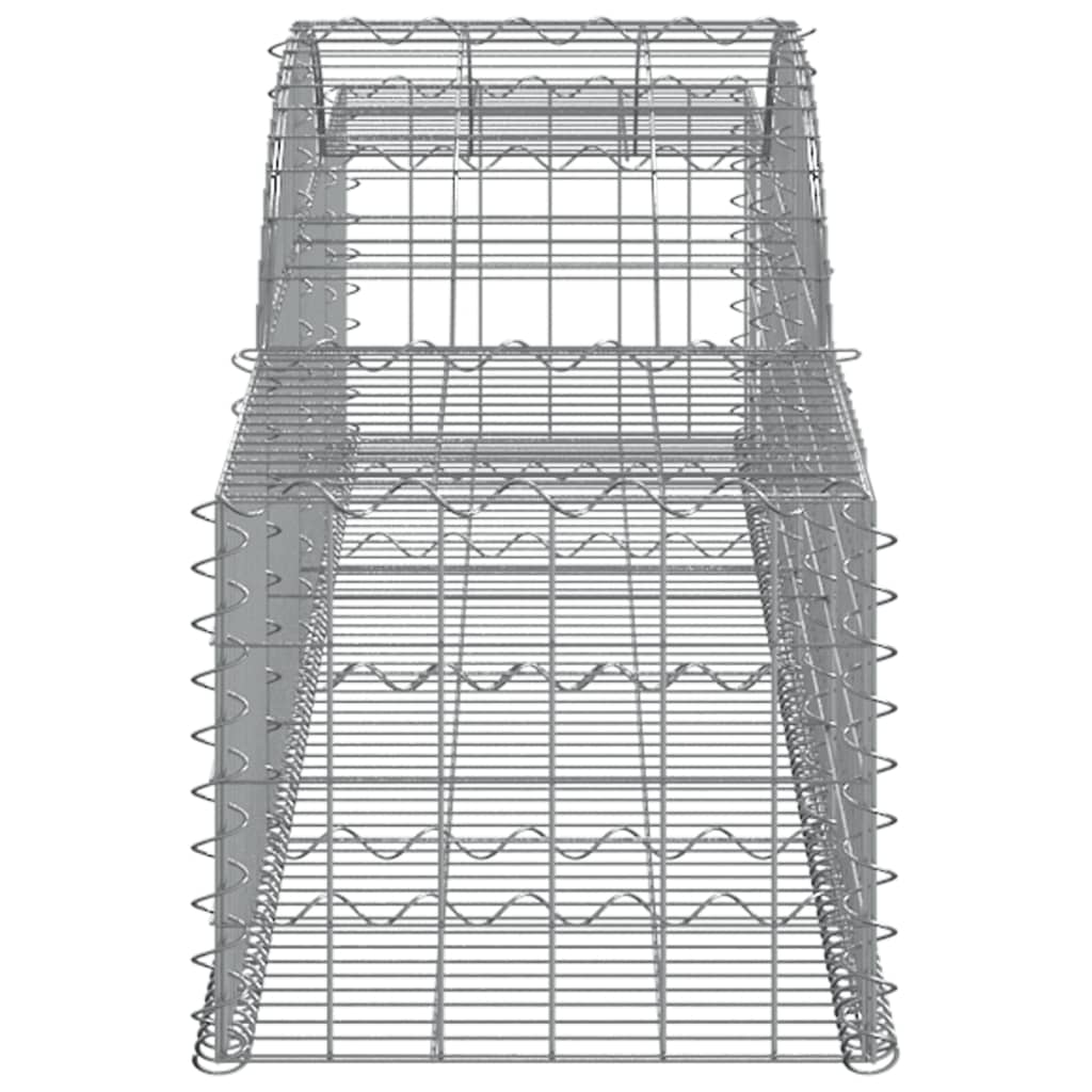 Cestos gabião arqueados 10pcs 300x50x40/60 cm ferro galvanizado