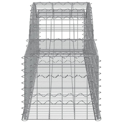 Cestos gabião arqueados 10pcs 300x50x40/60 cm ferro galvanizado