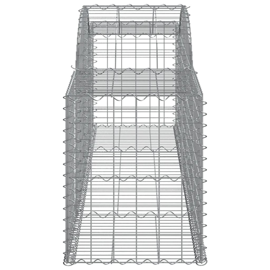 Cestos gabião arqueados 10pcs 300x50x60/80 cm ferro galvanizado