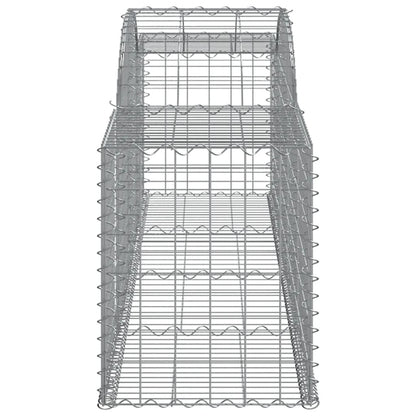 Cestos gabião arqueados 10pcs 300x50x60/80 cm ferro galvanizado