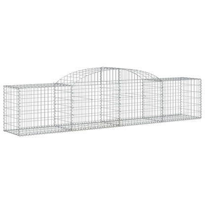 Cestos gabião arqueados 12pcs 300x50x60/80 cm ferro galvanizado