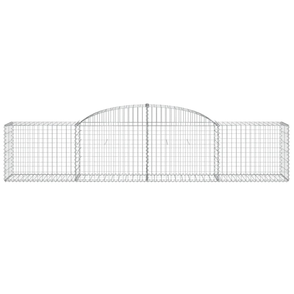 Cestos gabião arqueados 20pcs 300x50x60/80 cm ferro galvanizado