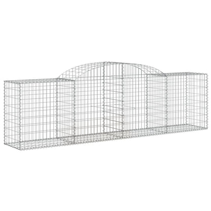 Cestos gabião arqueados 3 pcs 300x50x80/100cm ferro galvanizado