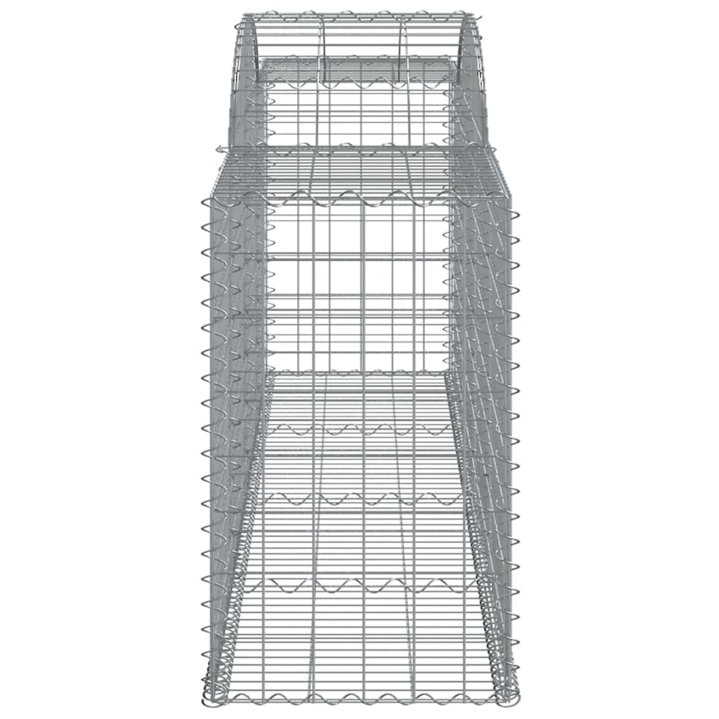 Cestos gabião arqueados 5 pcs 300x50x80/100cm ferro galvanizado