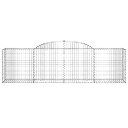 Cestos gabião arqueados 7 pcs 300x50x80/100cm ferro galvanizado