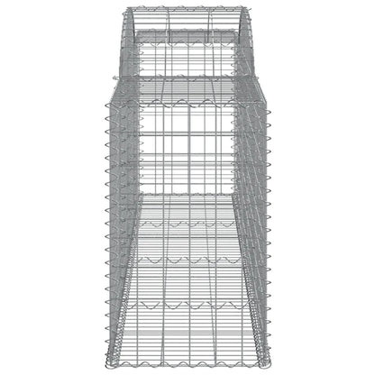 Cestos gabião arqueados 7 pcs 300x50x80/100cm ferro galvanizado