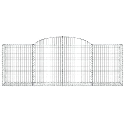 Cestos gabião arqueados 2pcs 300x50x100/120cm ferro galvanizado