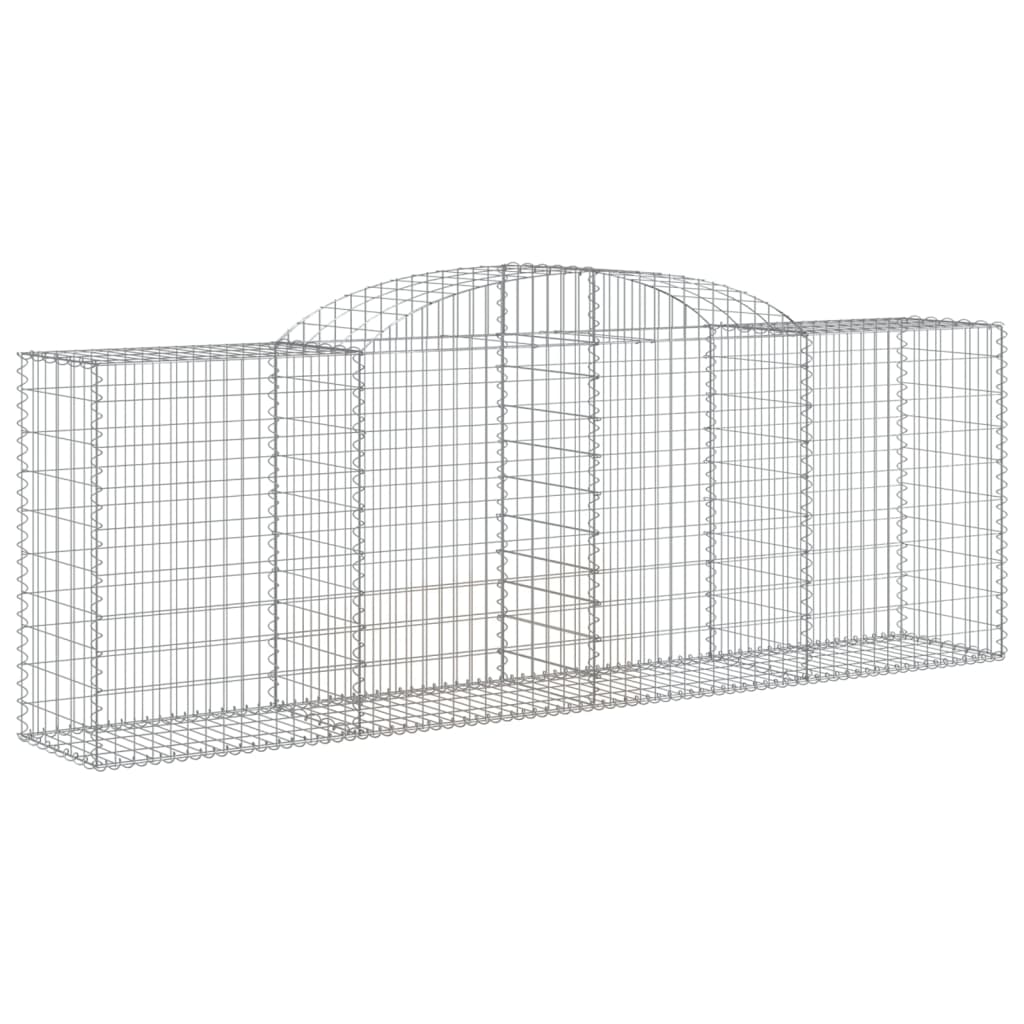 Cestos gabião arqueados 3pcs 300x50x100/120cm ferro galvanizado