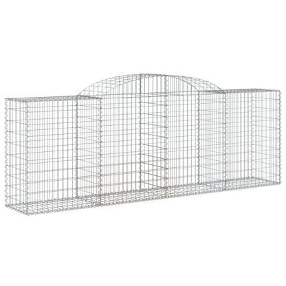 Cestos gabião arqueados 3pcs 300x50x100/120cm ferro galvanizado