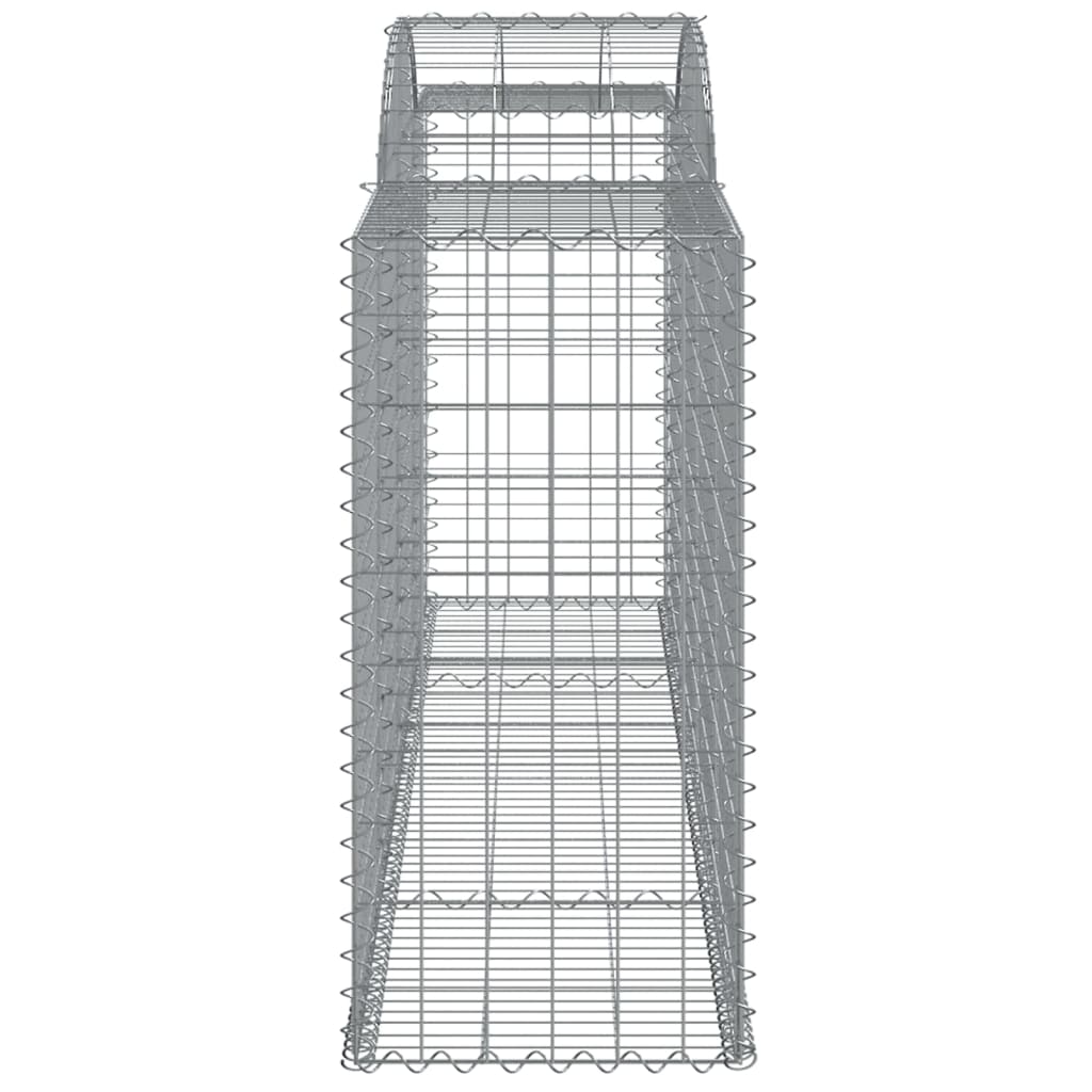 Cestos gabião arqueados 7pcs 300x50x100/120cm ferro galvanizado