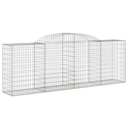 Cestos gabião arqueados 8pcs 300x50x100/120cm ferro galvanizado