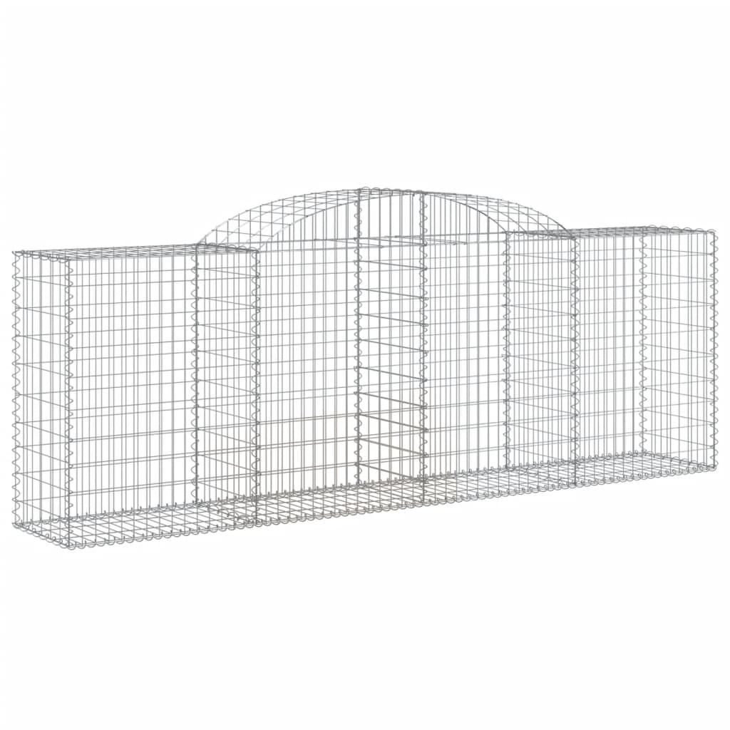 Cestos gabião arqueados 11 pcs 300x50x100/120 ferro galvanizado