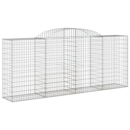 Cestos gabião arqueados 2pcs 300x50x120/140cm ferro galvanizado