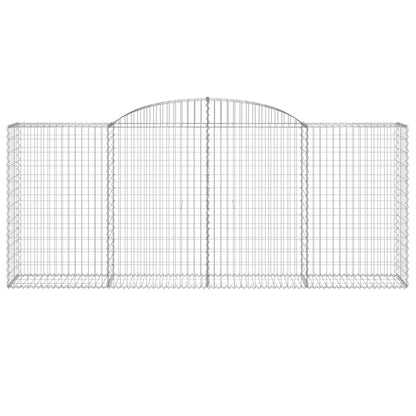 Cestos gabião arqueados 2pcs 300x50x120/140cm ferro galvanizado