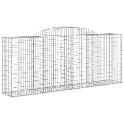 Cestos gabião arqueados 4pcs 300x50x120/140cm ferro galvanizado