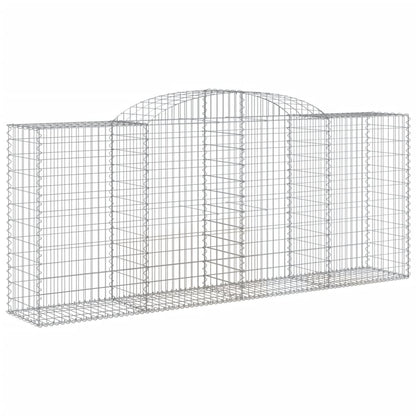 Cestos gabião arqueados 12pcs 300x50x120/140 cm ferro galvaniz.