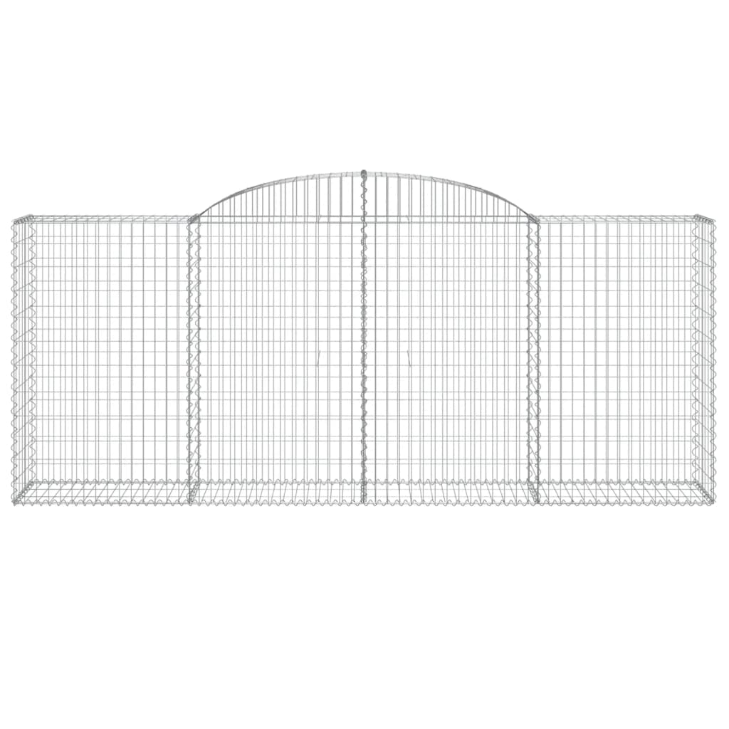 Cestos gabião arqueados 17pcs 300x50x120/140 ferro galvanizado