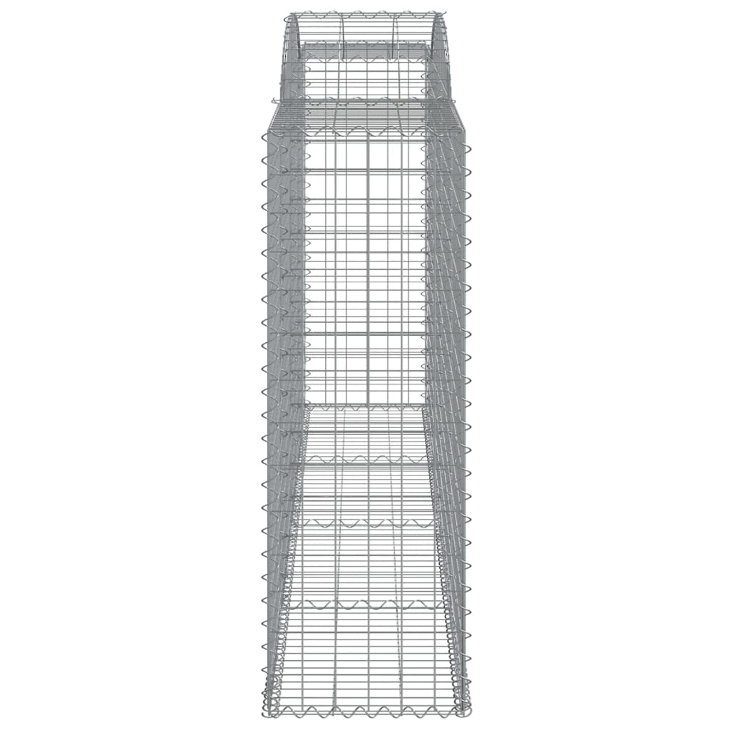 Cestos gabião arqueados 4pcs 300x50x140/160cm ferro galvanizado