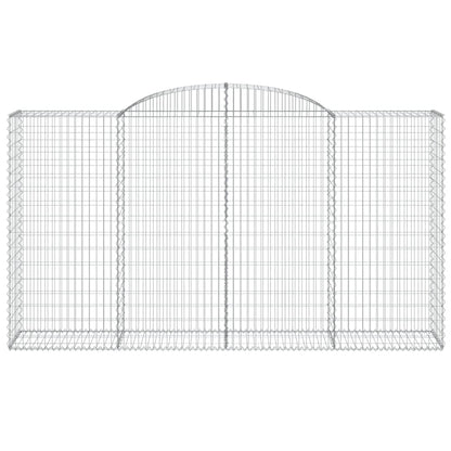 Cestos gabião arqueados 12 pcs 300x50x160/180 ferro galvanizado