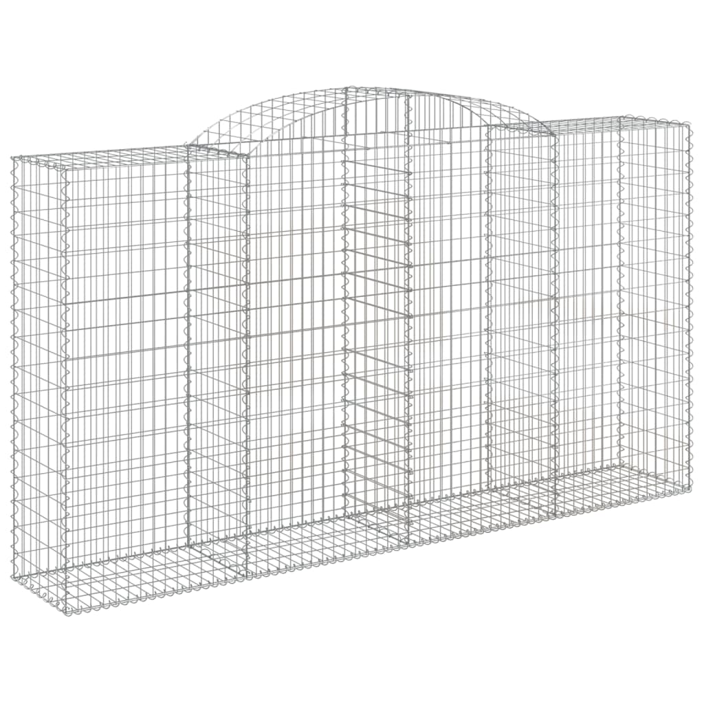 Cestos gabião arqueados 17 pcs 300x50x160/180 ferro galvanizado