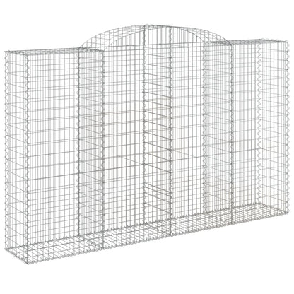 Cestos gabião arqueados 2pcs 300x50x180/200cm ferro galvanizado