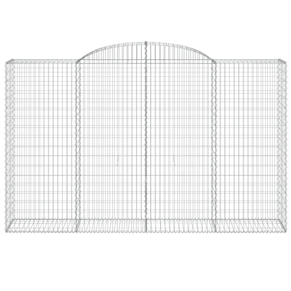 Cestos gabião arqueados 2pcs 300x50x180/200cm ferro galvanizado