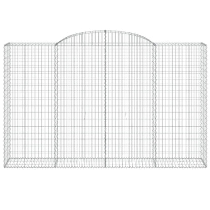 Cestos gabião arqueados 2pcs 300x50x180/200cm ferro galvanizado