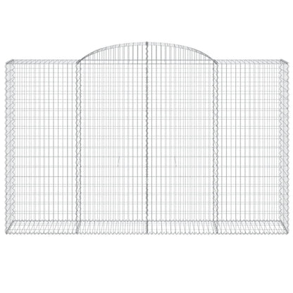 Cestos gabião arqueados 4pcs 300x50x180/200cm ferro galvanizado