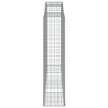 Cestos gabião arqueados 8pcs 300x50x200/220cm ferro galvanizado