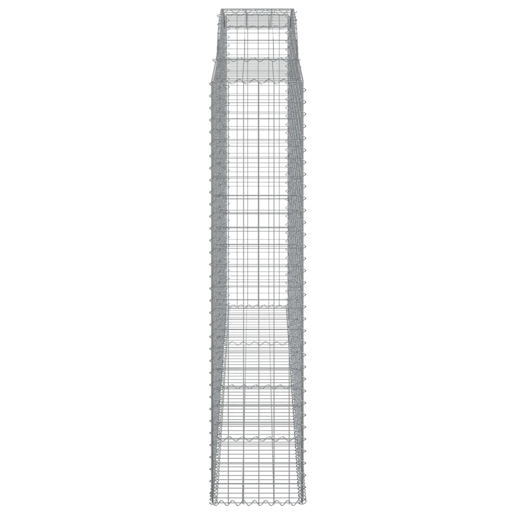 Cestos gabião arqueados 2pcs 300x50x220/240cm ferro galvanizado