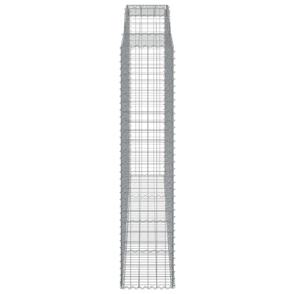 Cestos gabião arqueados 2pcs 300x50x220/240cm ferro galvanizado