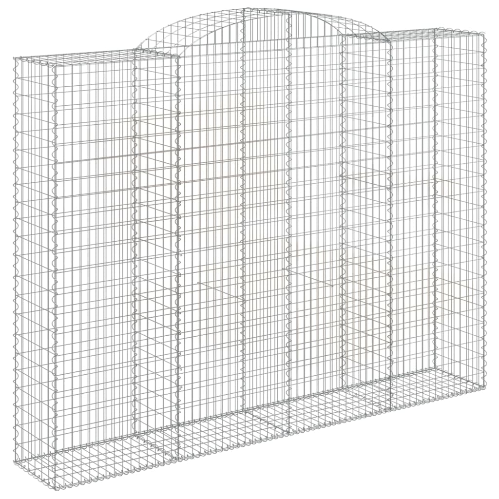 Cestos gabião arqueados 4pcs 300x50x220/240cm ferro galvanizado