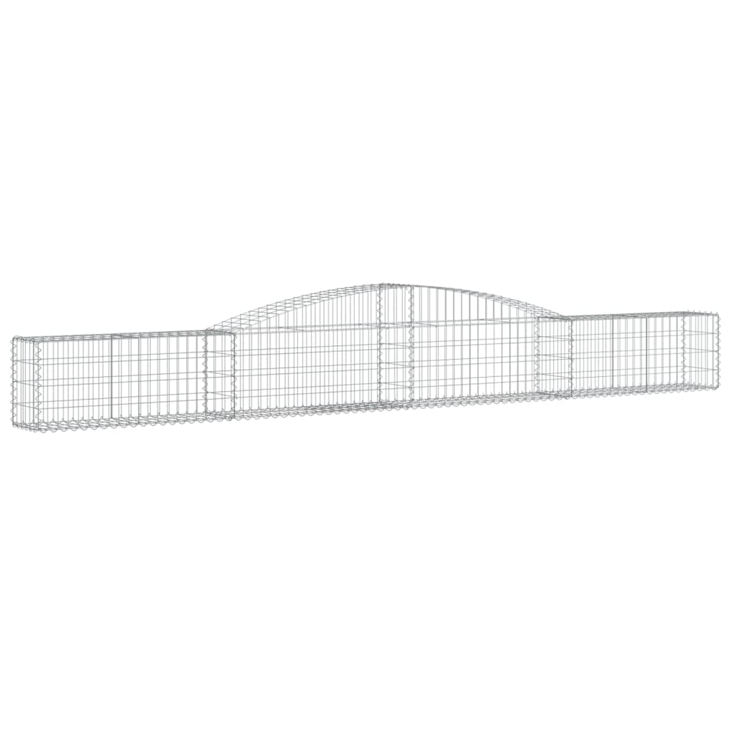 Cestos gabião arqueados 10pcs 400x30x40/60 cm ferro galvanizado