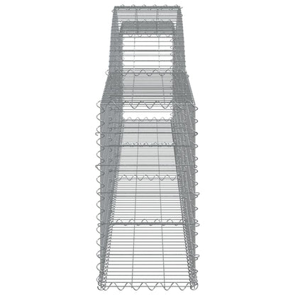 Cestos gabião arqueados 10pcs 400x30x60/80 cm ferro galvanizado