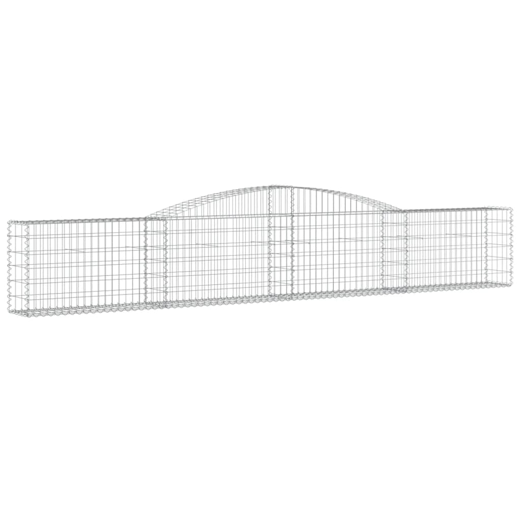 Cestos gabião arqueados 20pcs 400x30x60/80 cm ferro galvanizado