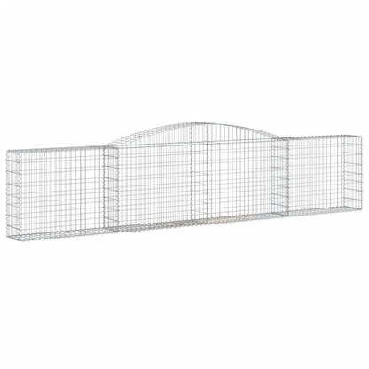 Cestos gabião arqueados 10pcs 400x30x80/100cm ferro galvanizado