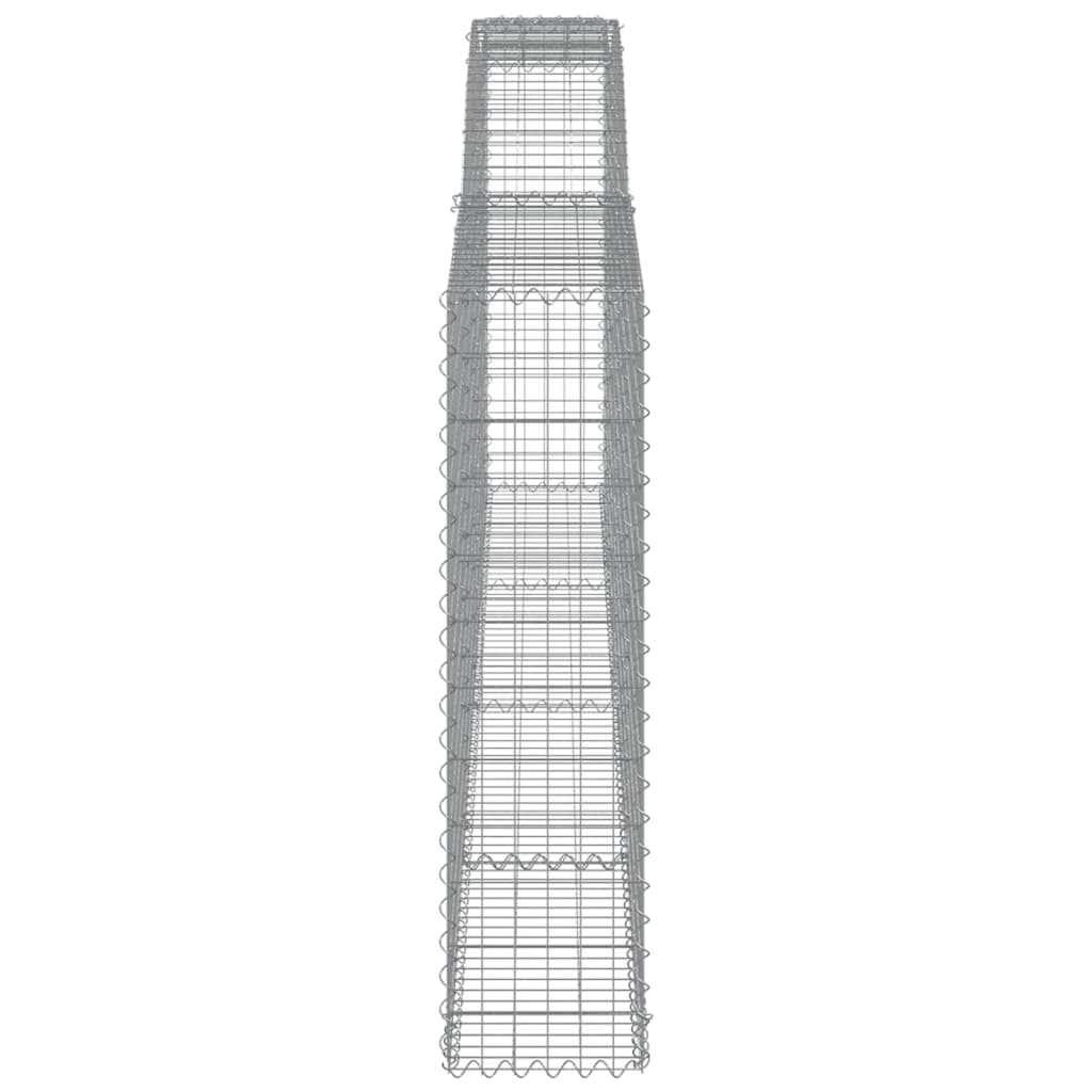 Cestos gabião arqueados 15 pcs 400x30x120/140 ferro galvanizado