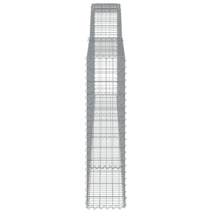 Cestos gabião arqueados 20 pcs 400x30x120/140 ferro galvanizado