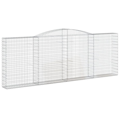 Cestos gabião arqueados 2pcs 400x30x140/160cm ferro galvanizado