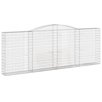 Cestos gabião arqueados 8pcs 400x30x140/160cm ferro galvanizado