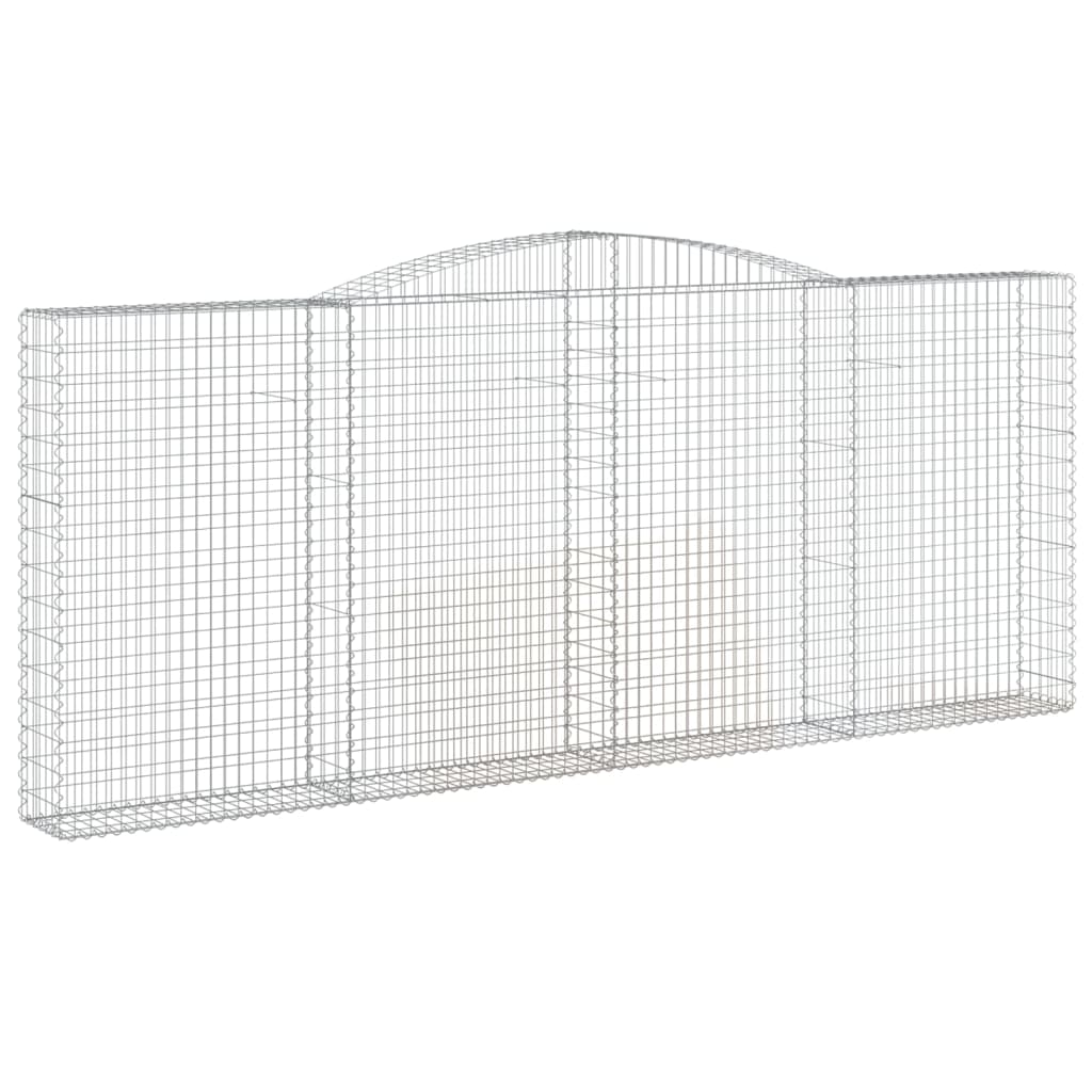 Cestos gabião arqueados 5pcs 400x30x160/180cm ferro galvanizado