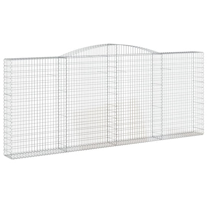 Cestos gabião arqueados 7pcs 400x30x160/180cm ferro galvanizado