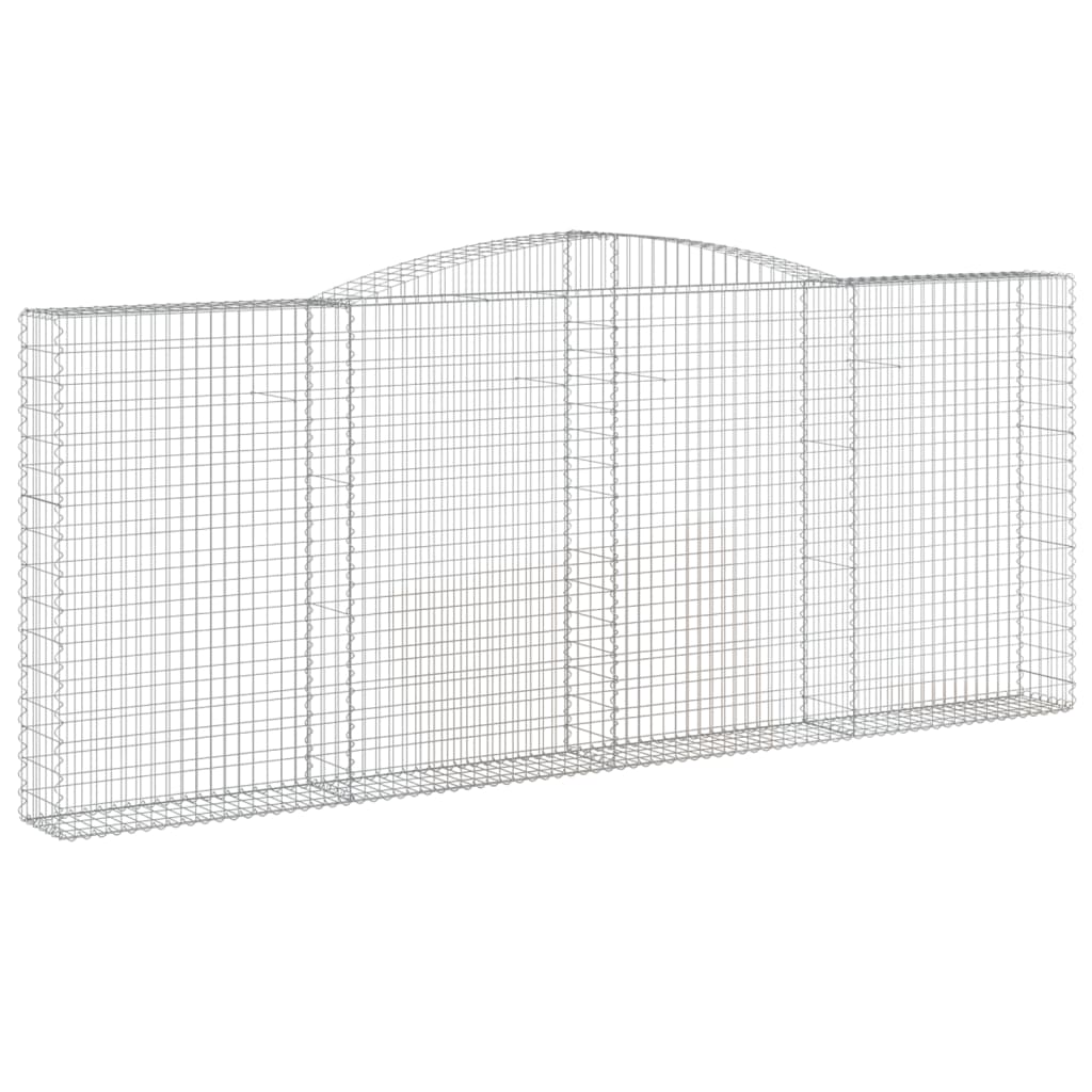 Cestos gabião arqueados 9pcs 400x30x160/180cm ferro galvanizado