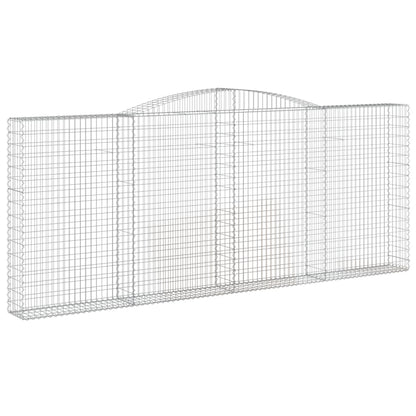 Cestos gabião arqueados 9pcs 400x30x160/180cm ferro galvanizado