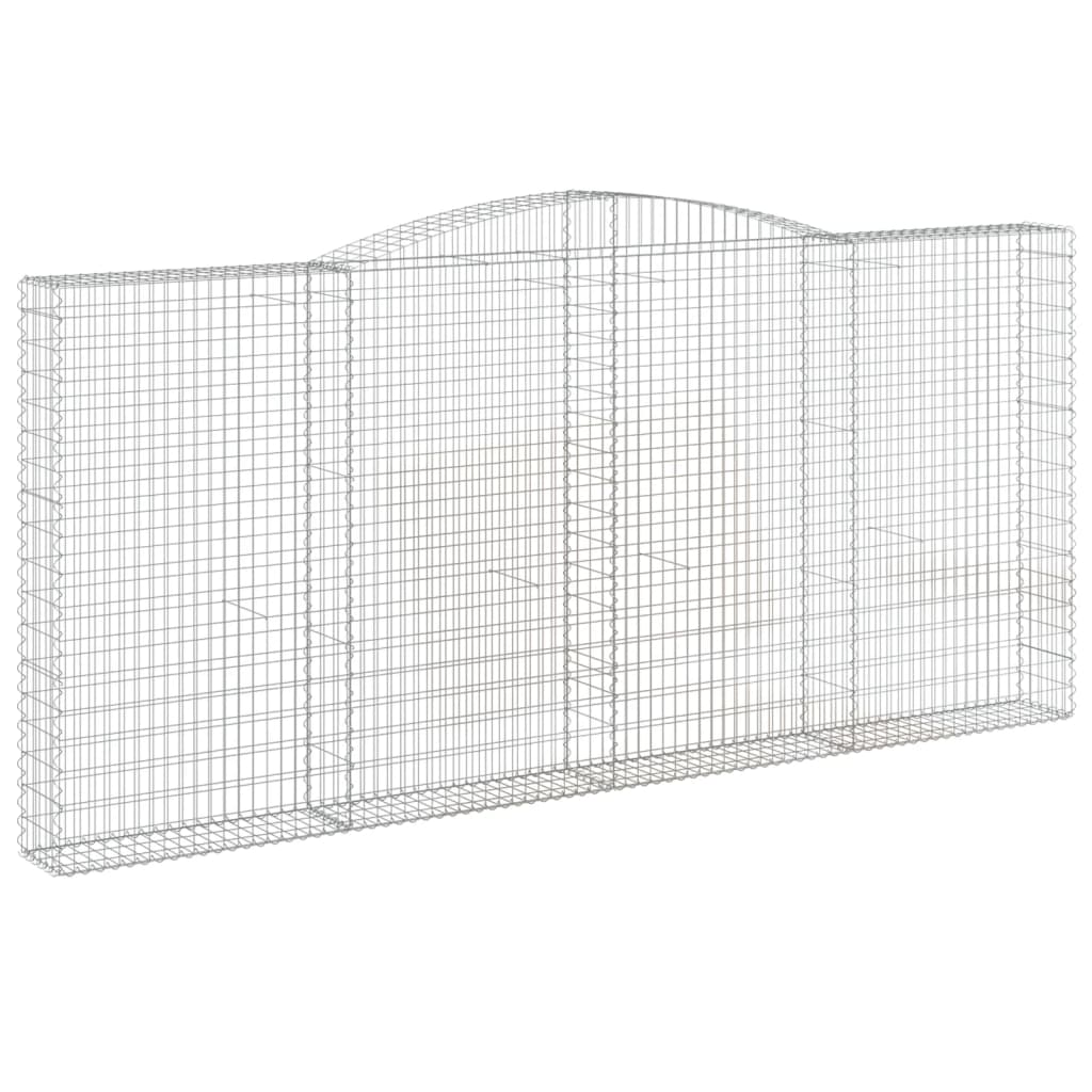 Cestos gabião arqueados 6pcs 400x30x180/200cm ferro galvanizado