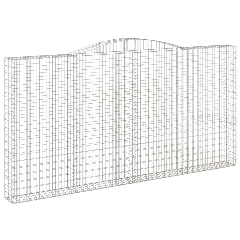 Cestos gabião arqueados 7pcs 400x30x200/220cm ferro galvanizado