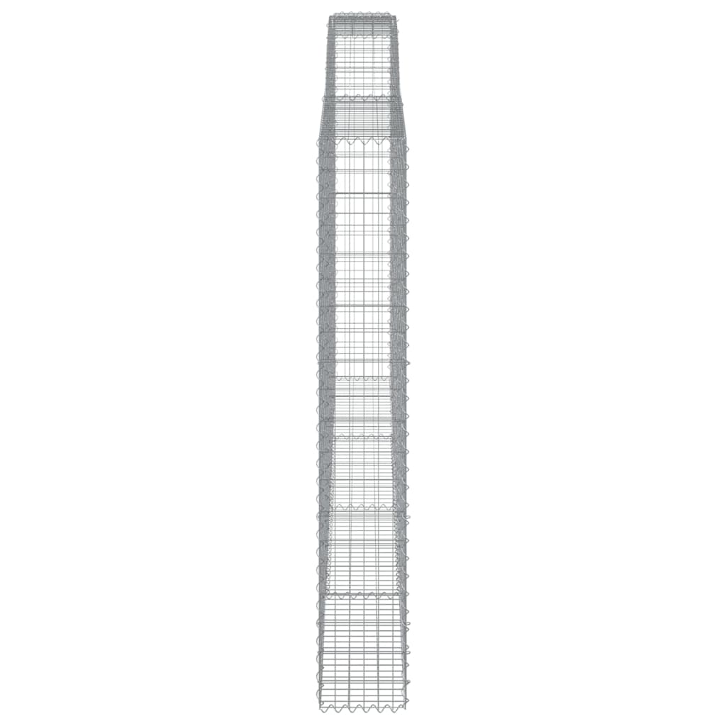 Cestos gabião arqueados 10 pcs 400x30x200/220 ferro galvanizado