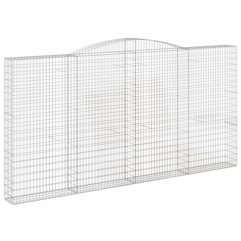 Cestos gabião arqueados 25 pcs 400x30x200/220 ferro galvanizado